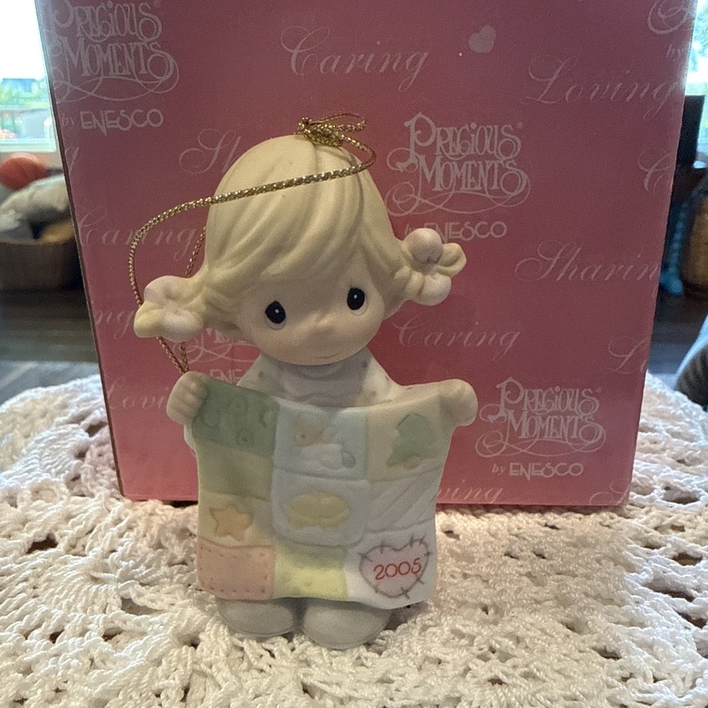 Precious Moments 2005 Dated Ornament "May Your Holidays Be So-Sew Special"